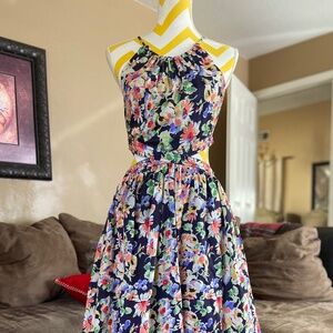 Something Navy blue floral dress